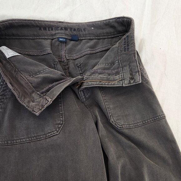 AE Dreamy Drape Stretch Super High-Waisted Baggy Wide-Leg Pant - 0 Short - Picture 6 of 15